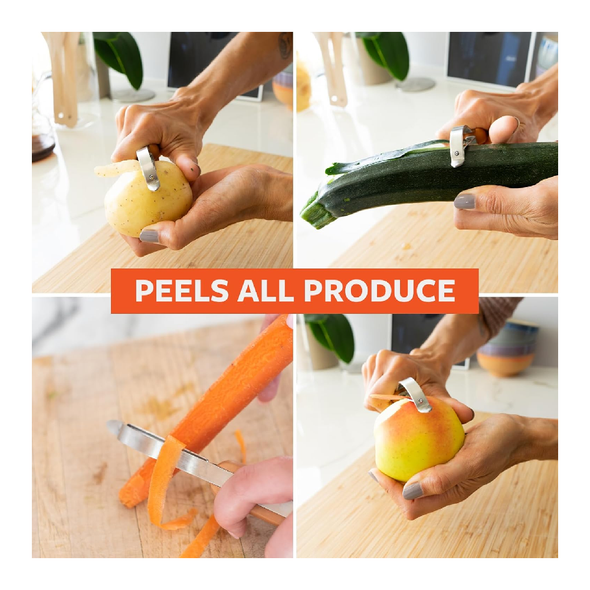 Full Circle Peel Out Smooth Glide Straight Fruit and Vegetable Peeler | FC22707 Full Circle Peel Out Smooth Glide Straight Fruit and Vegetable Peeler | FC22707