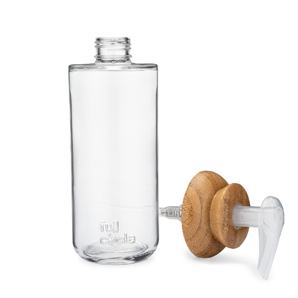 Full Circle Soap Opera Recycled Glass Gel Soap & Lotion Dispenser | FC21142W Full Circle Soap Opera Recycled Glass Gel Soap & Lotion Dispenser | FC21142W