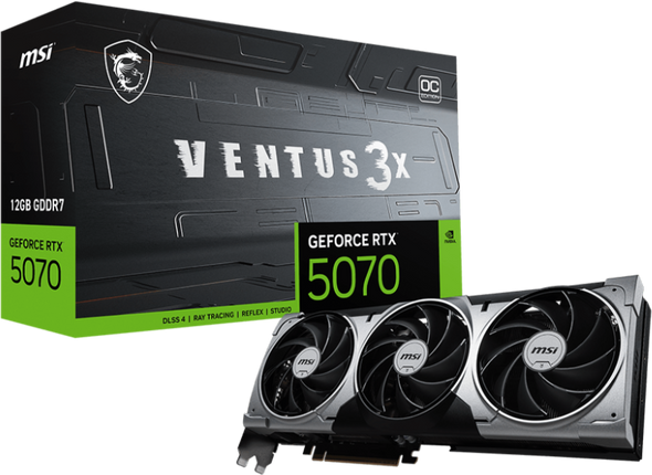 MSI Gaming RTX 5070 12G GDDR7 Ventus 3X OC | 912-V532-072