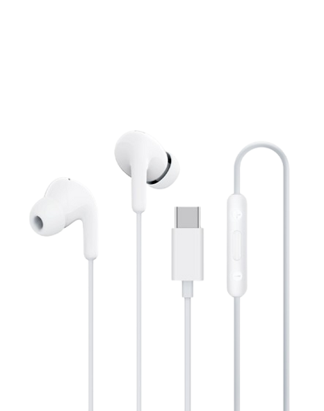 Xiaomi Type-C In-Ear Earphones with Mic - Wired USB-C Headset - White