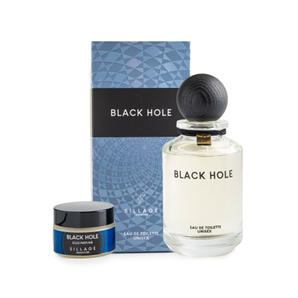 Sillage Signature Black Hole Eau de Toilette Unisex + Solid Perfume - Dark, Mysterious, Complex | SS-BLACKHOLE-EDT-SP Sillage Signature Black Hole Eau de Toilette Unisex + Solid Perfume - Dark, Mysterious, Complex | SS-BLACKHOLE-EDT-SP