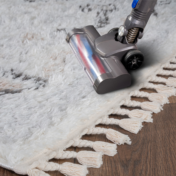 Zymta Bohemian Shiba 120 x 180 Cm Winter Carpet - Off White / Dark Grey / Light Beige / Light Grey | 8681799004947