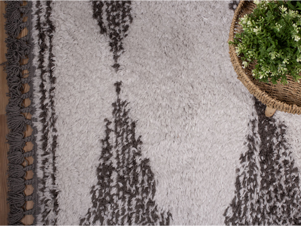 Zymta Bohemian Diamonds 160 x 230 Cm Winter Carpet - Grey / Dark Grey | 8681799004886