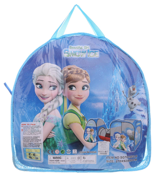Frozen-Themed Kids Play Tent with Tunnel | SG7015FZ-B