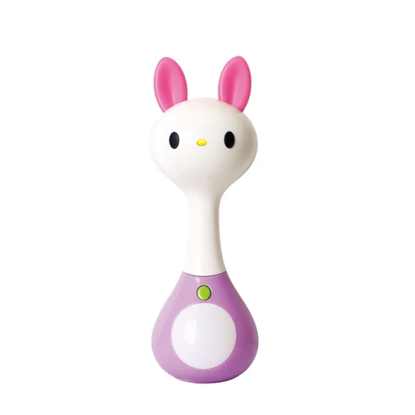 Hola Mini Rattle Toy - Purple Bunny Design | 3134 Hola Mini Rattle Toy - Purple Bunny Design | 3134