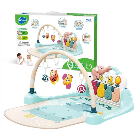 Hola Musical Baby Play Mat with Piano & Hanging Toys | HE898900 Hola Musical Baby Play Mat with Piano & Hanging Toys | HE898900