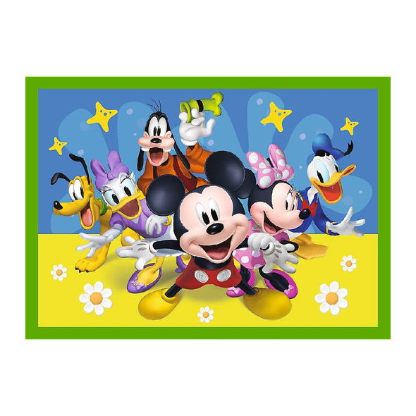 Trefl 4-in-1 Mickey Between Friends Puzzle - 12-24 Pcs | 34616
