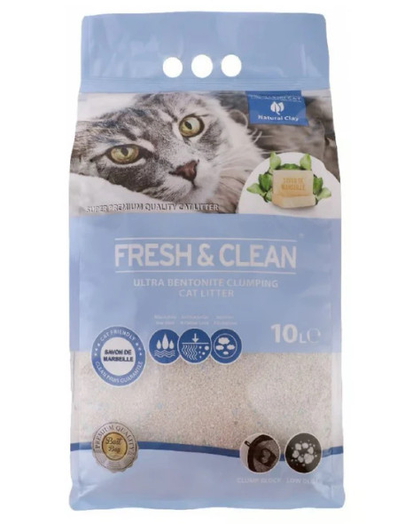 Fresh & Clean Cat Litter Marseil Soap 10 Lt | SA1167 Fresh & Clean Cat Litter Marseil Soap 10 Lt | SA1167