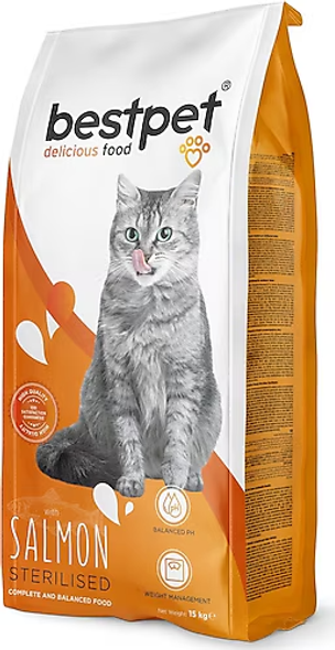 BestPet Cat Sterilised Salmon 15 Kg | P5522