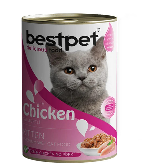Best Pet Kitten Chicken in Gravy Wet Cat Food 400 g | P0013