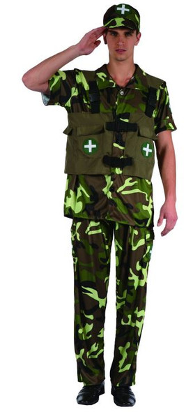 Soldier Costume (Jacket, Vest with Pockets, Trousers & Soldier’s Cap) | 99155