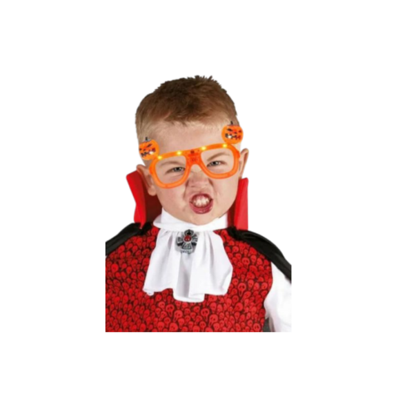 Halloween Pumpkin kids Led Flashing Glass | AL39847