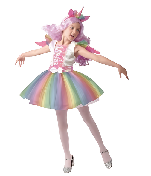 Unicorn Costume (Dress, Headpiece, Wings) - Large Size | 091577