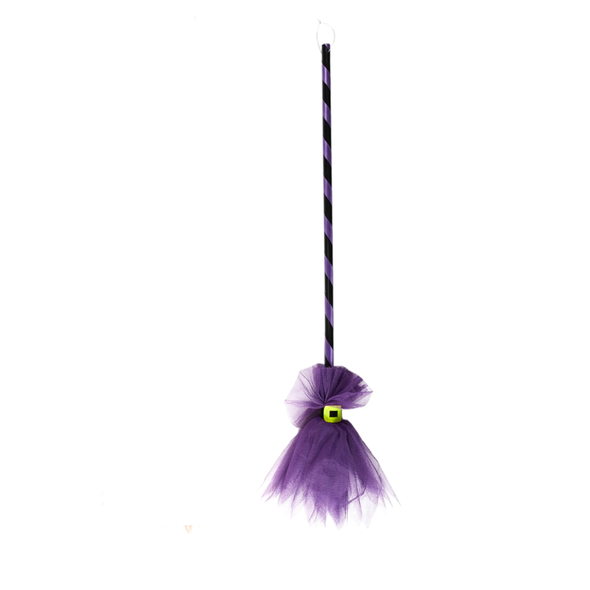 Halloween Skeleteen Witch Broomstick - Purple  | AL694 Halloween Skeleteen Witch Broomstick - Purple  | AL694