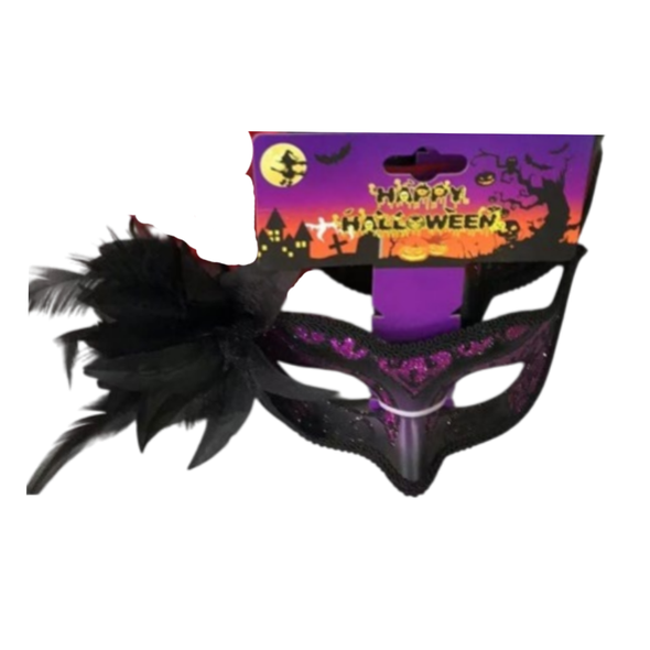 Halloween Eye Mask - Black/Purple | AL2641 Halloween Eye Mask - Black/Purple | AL2641