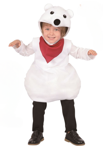 White Bear Costume (Jumpsuit, Hood) - INFANT (80-92CM) | 092595 White Bear Costume (Jumpsuit, Hood) - INFANT (80-92CM) | 092595