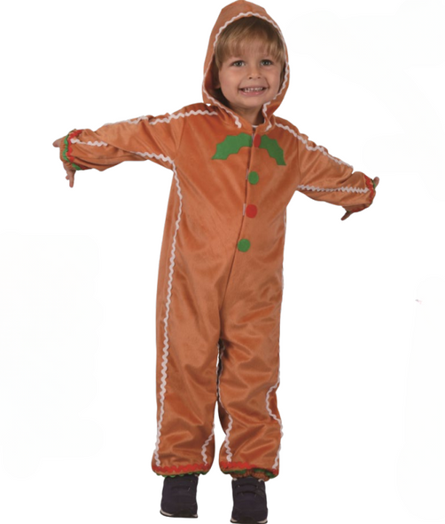Gingerbread Costume (Jumpsuit) - TODDLER (92-104CM) | 092621 Gingerbread Costume (Jumpsuit) - TODDLER (92-104CM) | 092621