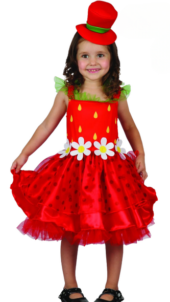 Strawberry Girl Costume (Dress, Hat) - INFANT (80-92CM) | 092547 Strawberry Girl Costume (Dress, Hat) - INFANT (80-92CM) | 092547