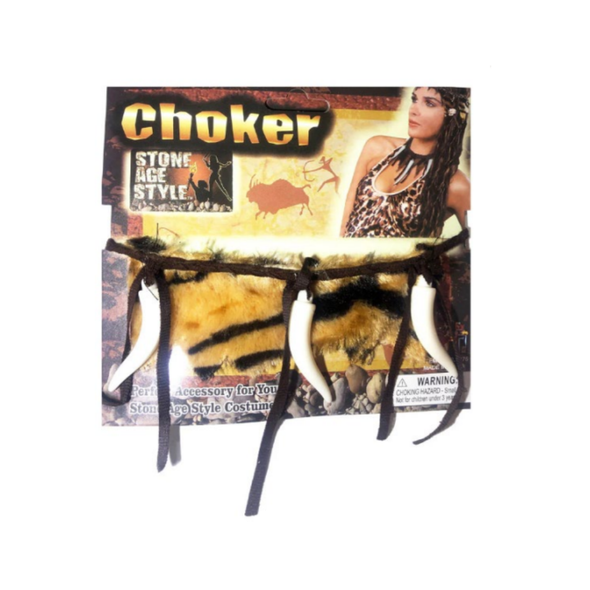 Halloween Stone Age Style Choker Necklace | ALPJ9175 Halloween Stone Age Style Choker Necklace | ALPJ9175
