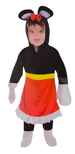 Miss Mouse Costume (Overall) - Toddler (92-104CM) | SA009-13