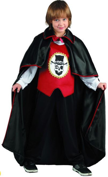 Vampire Costume (Shirt, Pants, Cape) - Medium Size (120–130 cm) | 091167XL Vampire Costume (Shirt, Pants, Cape) - Medium Size (120–130 cm) | 091167XL