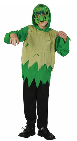 Monster Halloween Costume (Shirt with Hood, Pants, Mask) - Small Size (110-120 cm) | 81221