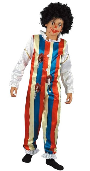 Clown Zombie Costume (Jumpsuit) – Small Size (110–120 cm) | 091161