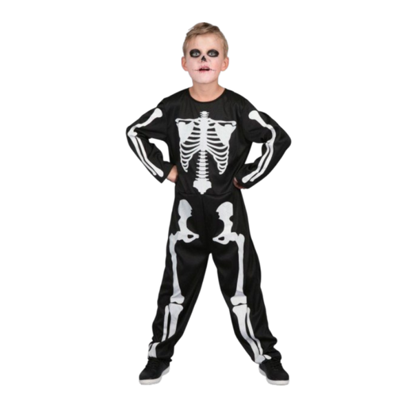 Skeleton Costume (Jumpsuit) - Small Size (110-120cm) | 091098