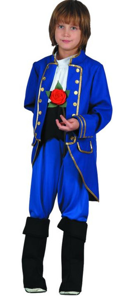 Prince Costume (Shirt with Vest, Pants, Boot Tops) - Small Size (110–120 cm) | 091201