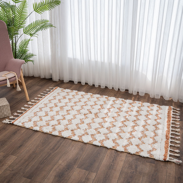 Zymta Barcelona Nelly 150 x 230 cm Winter Carpet - Cream / Yellow | 8699903694434