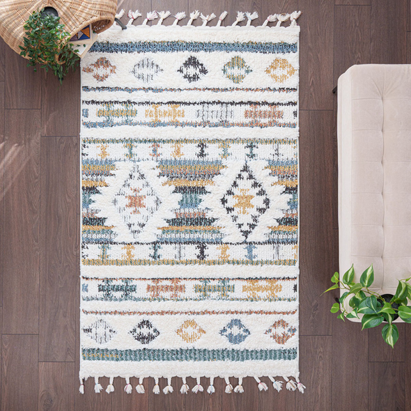 Zymta Barcelona Romina 150 x 230 cm Winter Carpet - Cherry / Cream | 8699903692676