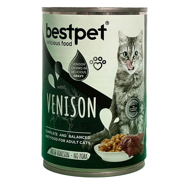 Bestpet Cat Venison Chunks in Gravy 400g | P0049