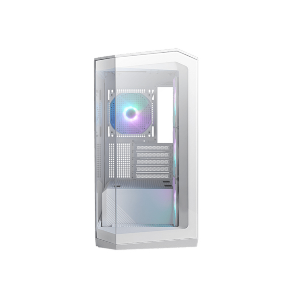 MSI MAG PANO M100R PZ Micro ATX Gaming Case - White | 306-7G24R21-809