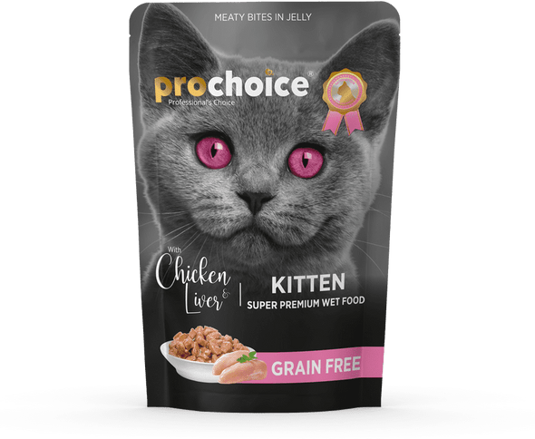 Prochoice Pouch Kitten Chicken with Liver 85 Grs | P3028