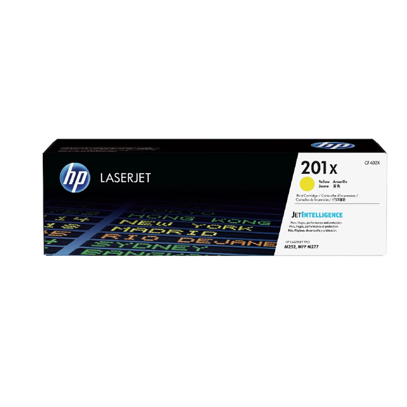HP 201X High Yield Original LaserJet Toner - Yellow | CF402X HP 201X High Yield Original LaserJet Toner - Yellow | CF402X