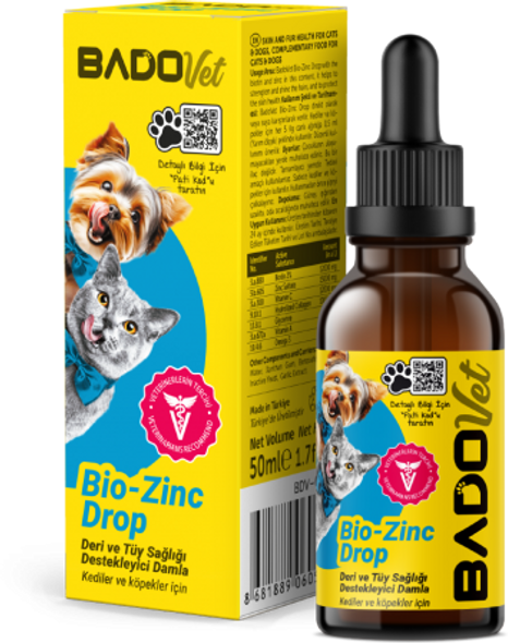 Bado Cat and Dog Supplement Drop Bio-Zinc 50 Ml | 9060549