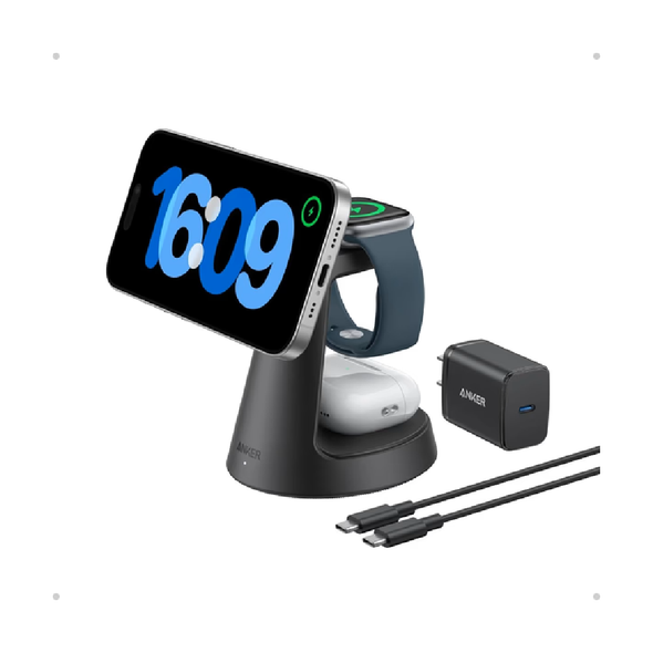 Anker MagGo 3-in-1 Wireless Charging Station | B25M4G11