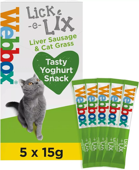 Lick e Lix Cream - Liver with Cat Grass 5 Sachets | 2446