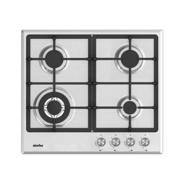 Simfer H6.405.VGRIM 60 cm Built-in Gas Hob Stainless Steel | MAO1-6405VGRIM Simfer H6.405.VGRIM 60 cm Built-in Gas Hob Stainless Steel | MAO1-6405VGRIM