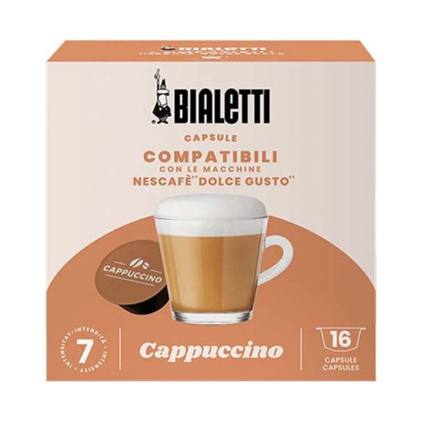 Bialetti Cappuccino Dolce Gusto Compatible Capsules - 16pcs | 96080444