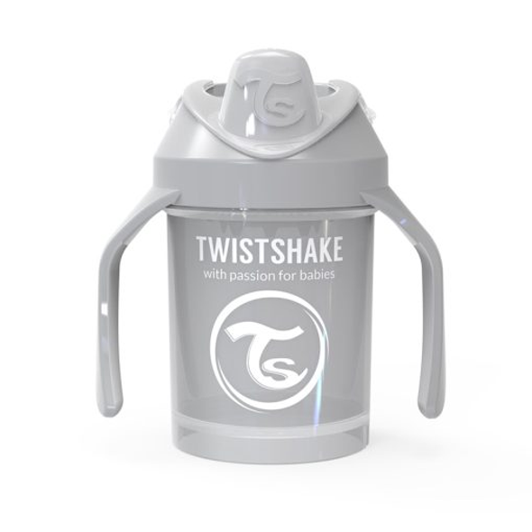 Twistshake 230ml Mini Sippy Cup - Pastel Gray | TWI78272 Twistshake 230ml Mini Sippy Cup - Pastel Gray | TWI78272