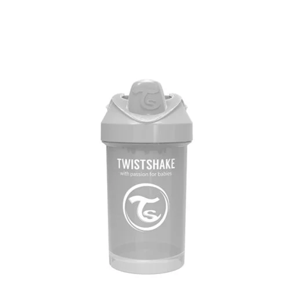 Twistshake 300ml Crawler Sippy Cup - Pastel Gray | TWI78278 Twistshake 300ml Crawler Sippy Cup - Pastel Gray | TWI78278