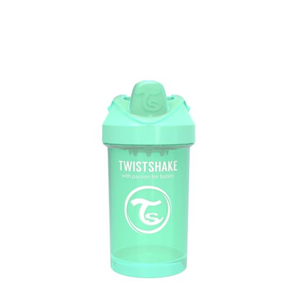 Twistshake 300ml Crawler Sippy Cup - Pastel Green | TWI78275 Twistshake 300ml Crawler Sippy Cup - Pastel Green | TWI78275