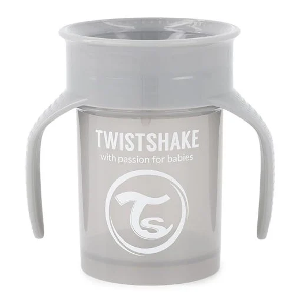 Twistshake 360 Cup 6+m - Pastel Grey | TWI78930 Twistshake 360 Cup 6+m - Pastel Grey | TWI78930