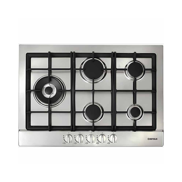 Sensus 70cm Gas Hob - Silver | SMI5G1T70SICIX1 Sensus 70cm Gas Hob - Silver | SMI5G1T70SICIX1
