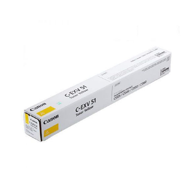 Canon EXV51L-GPR55 Original Toner - Yellow | EXV51LYE Canon EXV51L-GPR55 Original Toner - Yellow | EXV51LYE
