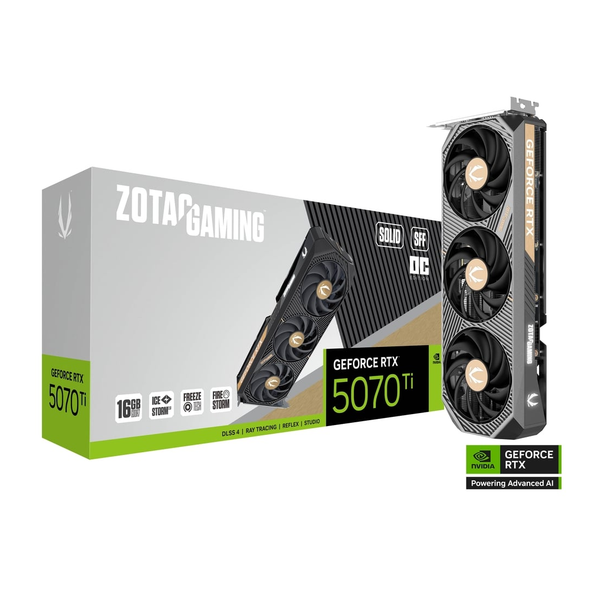 ZOTAC Gaming GeForce RTX 5070 Ti Solid SFF Graphics Card | ZT-B50710J3-10P