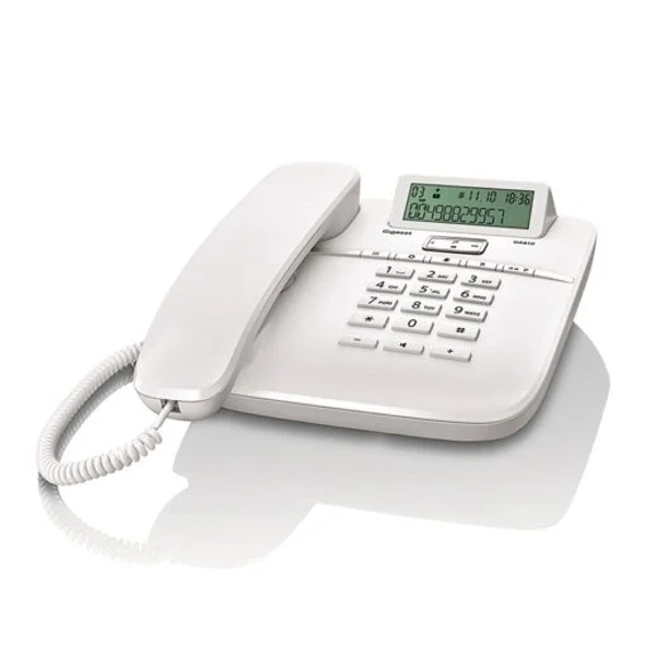 Gigaset DA610 Corded Phone with Digital Display - White | DA610W