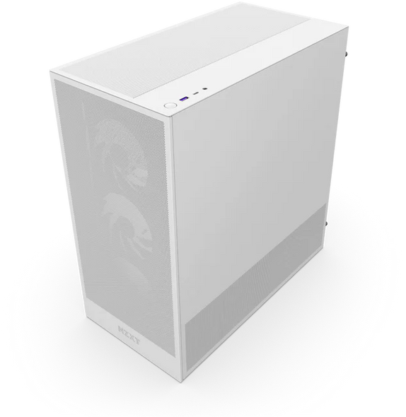 NZXT H5 Flow RGB Edition White Compact Mid-tower Airflow Case | CC-H52FW-R1