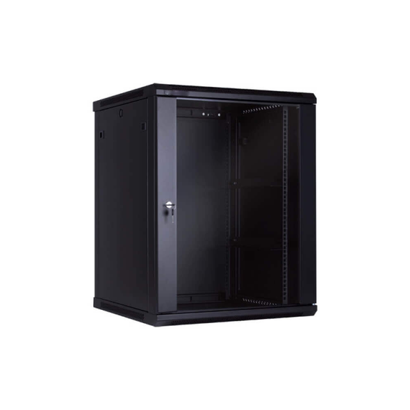 D-Link 15U Network Cabinet 600x600 Glass | NWR-15U-6060-BL-GL
